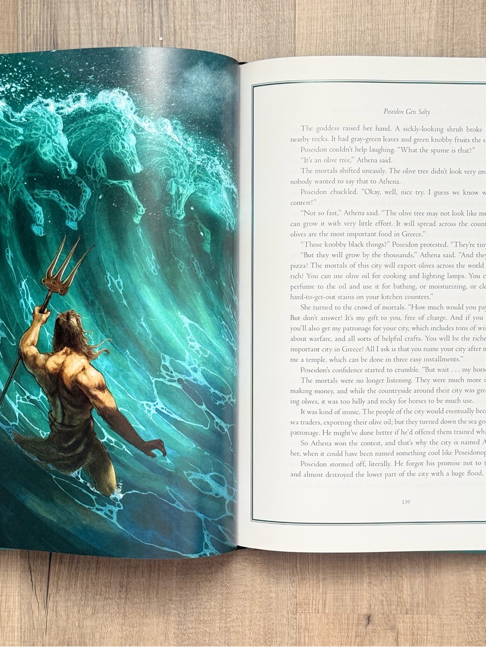 Disney Books Percy Jackson's Greek Gods Illustrated Hardcover